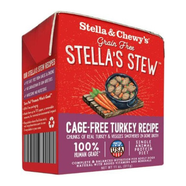 Stella & Chewy's Single Source Stews Cage-Free Turkey Recipe Wet Food 單一材料燉放養火雞肉 11oz